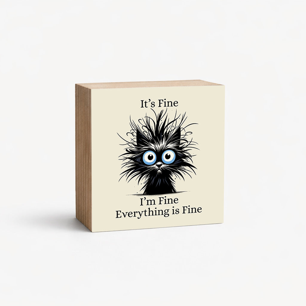 I'm Fine - 2" Magnetic Photo Block