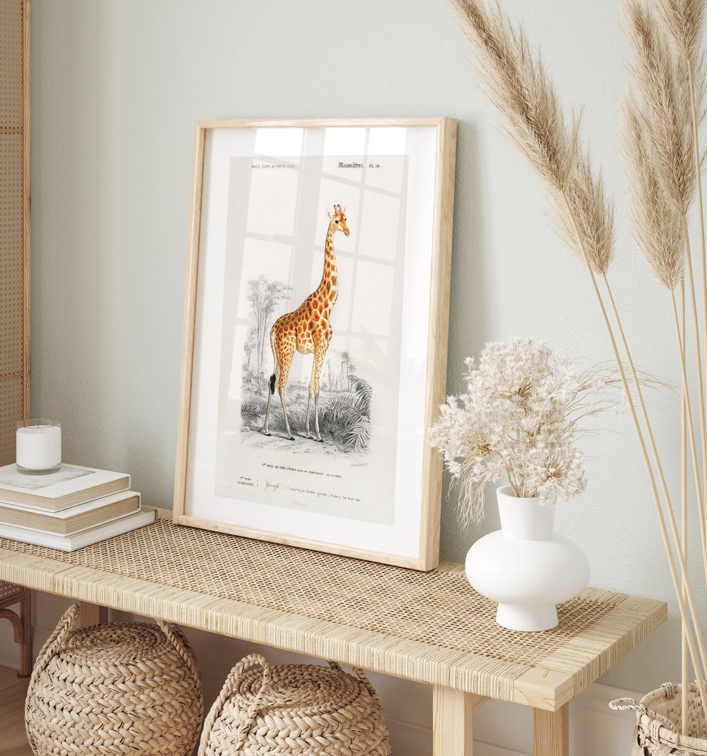 Giraffe Art Print- Professional Art Print - Giraffe Artwork, Giraffe Wall Art, Giraffe Poster, Nursery Wall Art, Nursery Decor