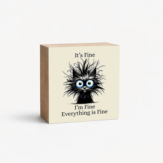 I'm Fine - 2" Magnetic Photo Block