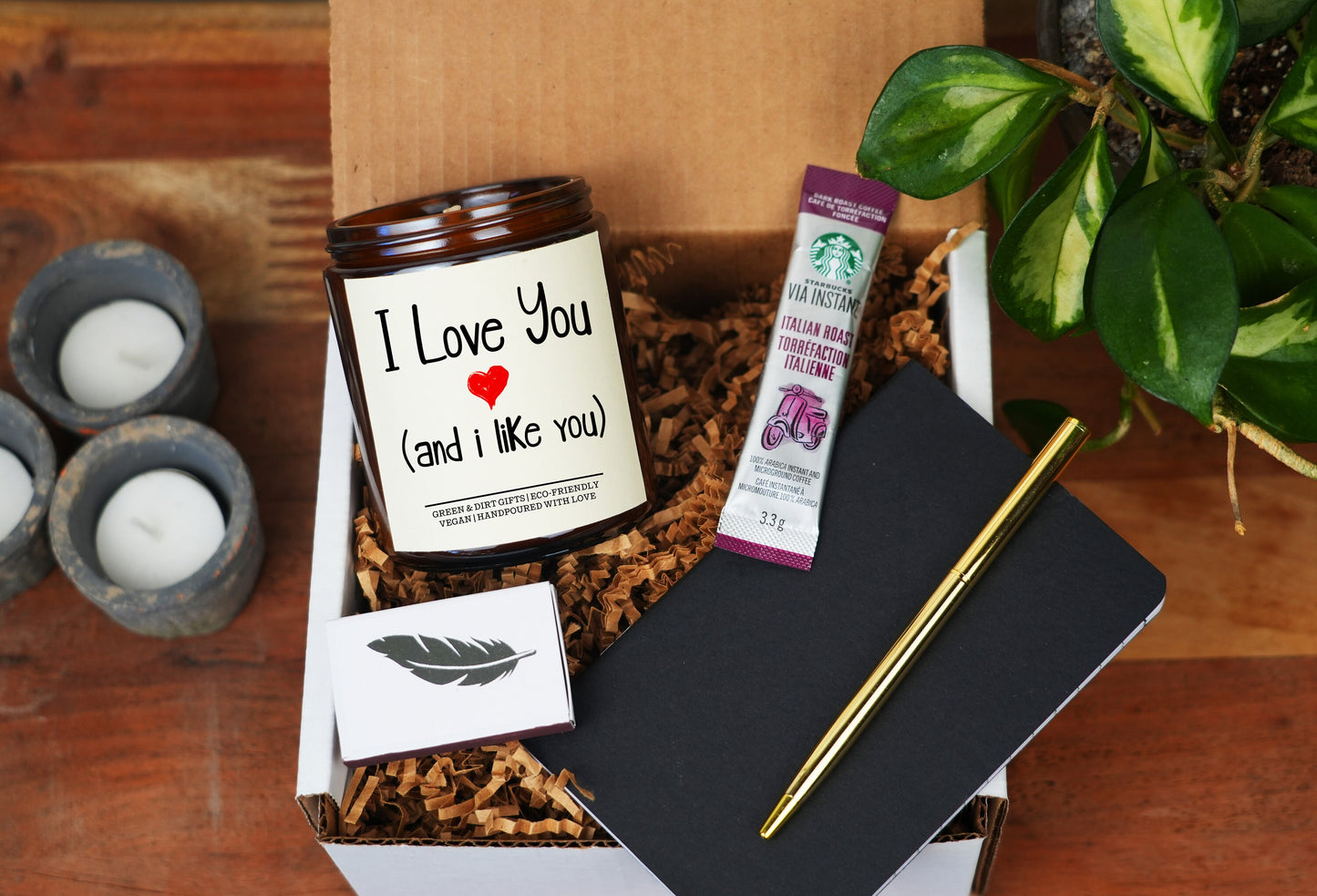 Engagement Gift - 9oz Soy Candle - Care Package For Her, Spa Gift Box, Gift for Her, Anniversary Gift, Best Friend Gift, I Love You Gift