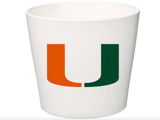 12 Custom Text Planter With Custom Text - 6" White Ceramic Pot - ( PLANTER ONLY )