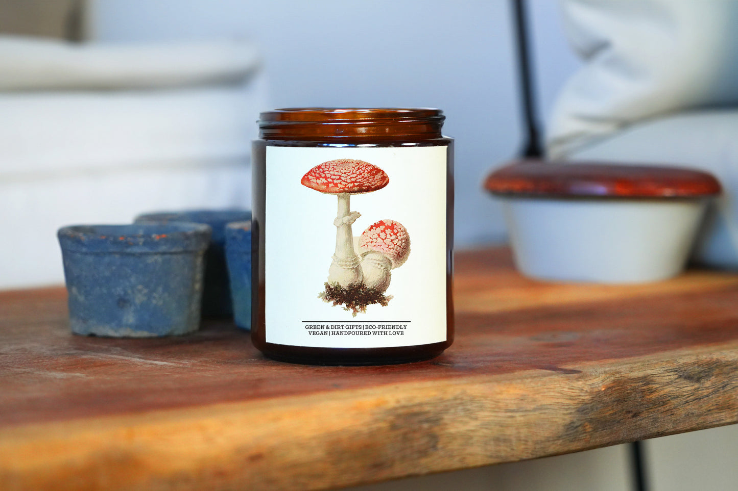 Mushroom Candle -9oz Candle- Shrooms Gift, Magic Mushrooms Lover, Mushroom Decor, Magic Mushroom Candle, Oddities, Trippy Gift, Cute Candle