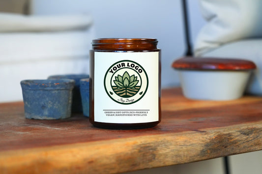 Candle With Custom Business Logo - 9oz Soy Candle - Personalized Corporate Gift - Company Gift - Coworker Gift - Boss Gift - Candle Logo