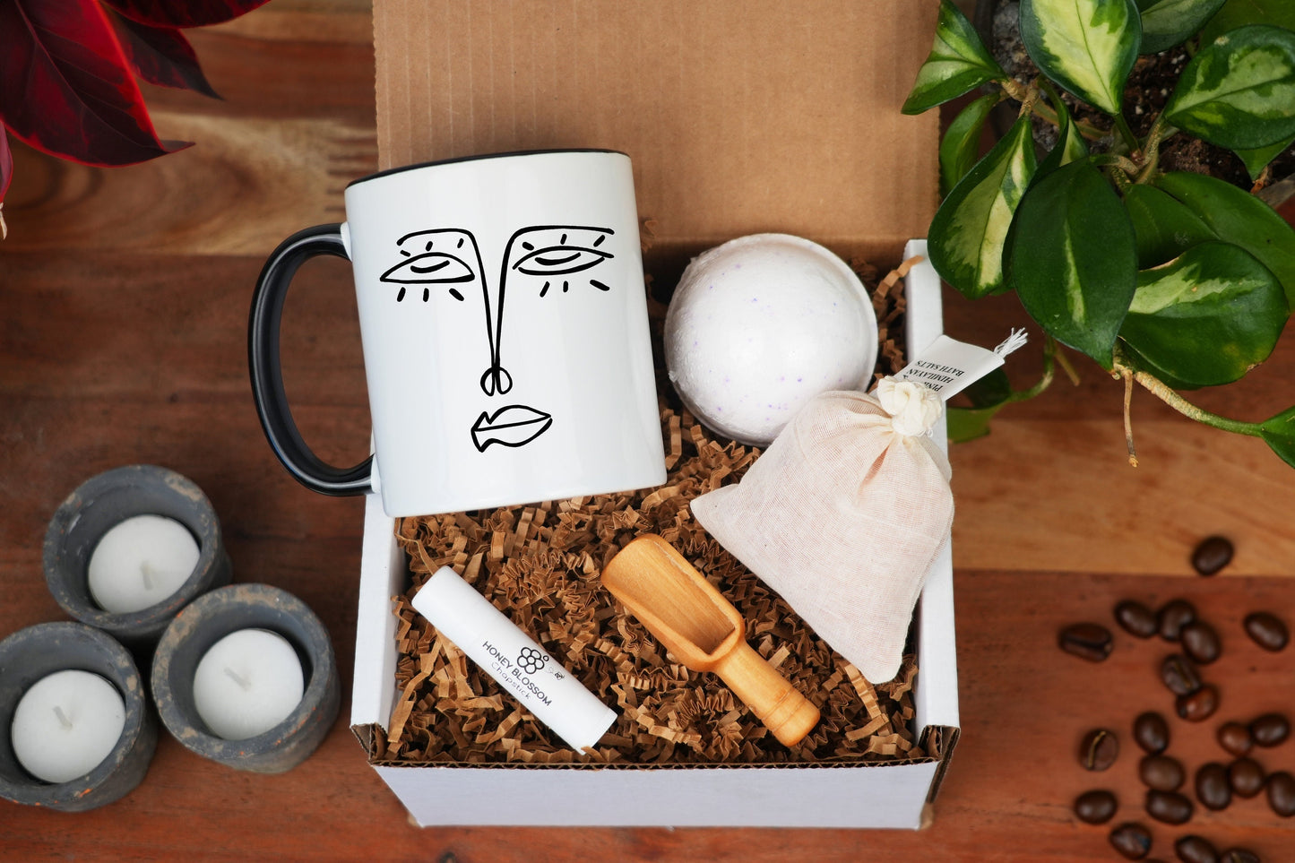 Face Mug - 11oz Coffee Mug - Home Decor Mug, Spa Gift Box, Art Mug, Art Lover, One Line Art, Thank you gift Box, Self Care Gift Box