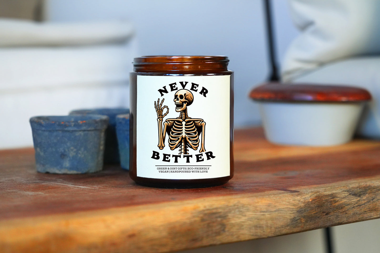 Never Better Self Care gift box -9oz Candle -Self Care Gift Box, Care Package For Her, Gift Baskets for Women, Get Well Soon, Funny Gift