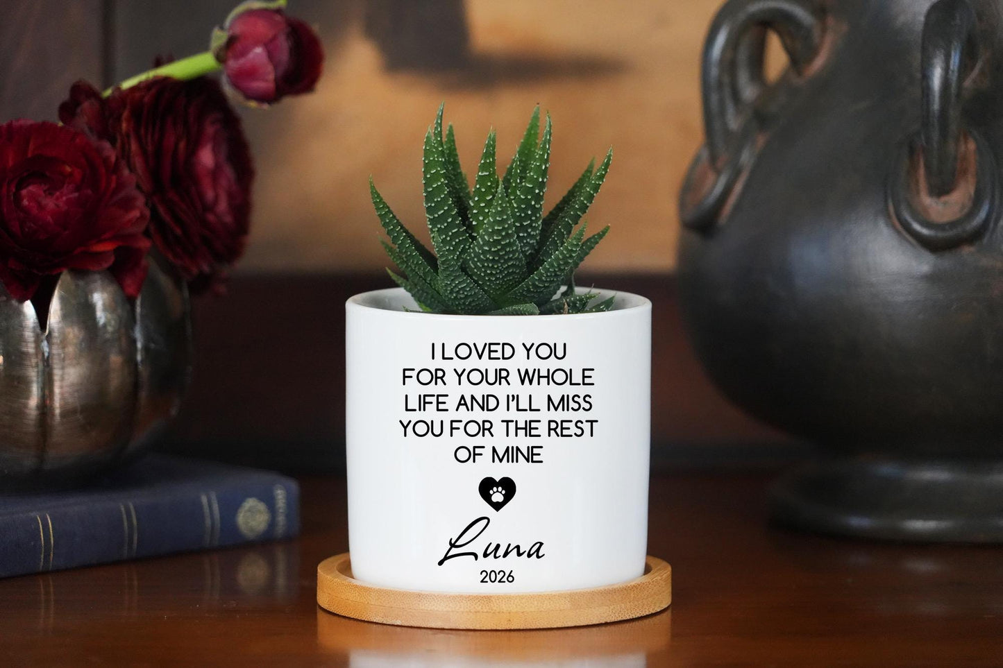 Personalized Pet Memorial Planter - Dog Memorial Keepsake - Dog Loss Remembrance Gift - Custom Pet Flower Pot, Loss of Pet - Christmas Gift