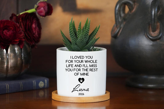 Personalized Pet Memorial Planter - Dog Memorial Keepsake - Dog Loss Remembrance Gift - Custom Pet Flower Pot, Loss of Pet - Christmas Gift