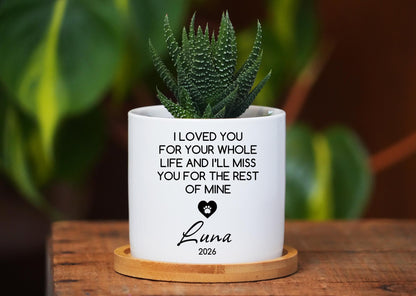 Personalized Pet Memorial Planter - Dog Memorial Keepsake - Dog Loss Remembrance Gift - Custom Pet Flower Pot, Loss of Pet - Christmas Gift